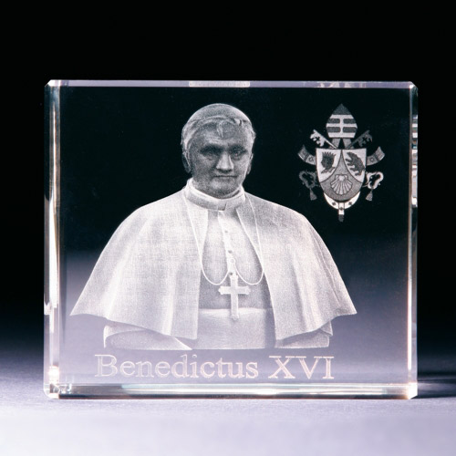 Glasblock - Papst Benedikt XVI - 680745 - Religion- - - 