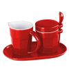 Milch und Zucker Set rot