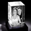 Foto in 3D Portrait-Glasblock