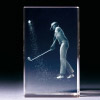  Glasblock - Golferin im Bunker