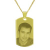  Anhänger + Kette eckig gold