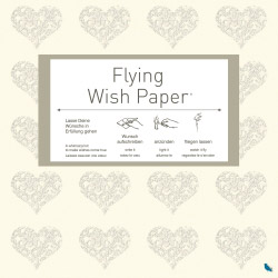  flying wish paper hearts