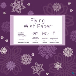  flying wish paper purple