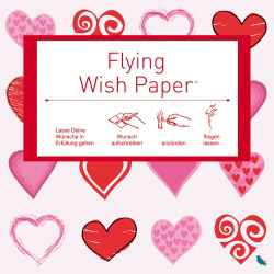  flying wish paper hearts mini