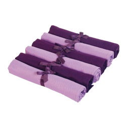  Stoff-Servietten Set lila