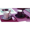  Espresso-Set grau/ weiß
