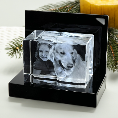 3D Glasfoto Set inkl. Beleuchtung Gr. L  Quer