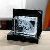 3D Glasfoto Set mit Beleuchtung S Quer