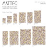 Vinyl Teppich MATTEO 70x140 cm Mosaik Lila-Ocker