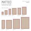 Vinyl Teppich MATTEO 70x180 cm Fliesen 2 Orange
