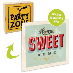 contento Acrylglasscheibe für Lightbox HOME SWEET HOME 25x25 cm