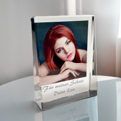 Fotogeschenke Glasframe mit Fotodruck - L hoch