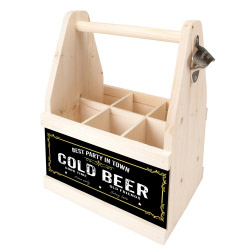 contento Beer Caddy BEST PARTY IN TOWN COLD BEER