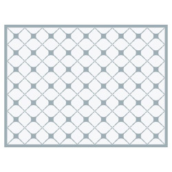 contento Tischset Vinyl Pattern Graublau 1